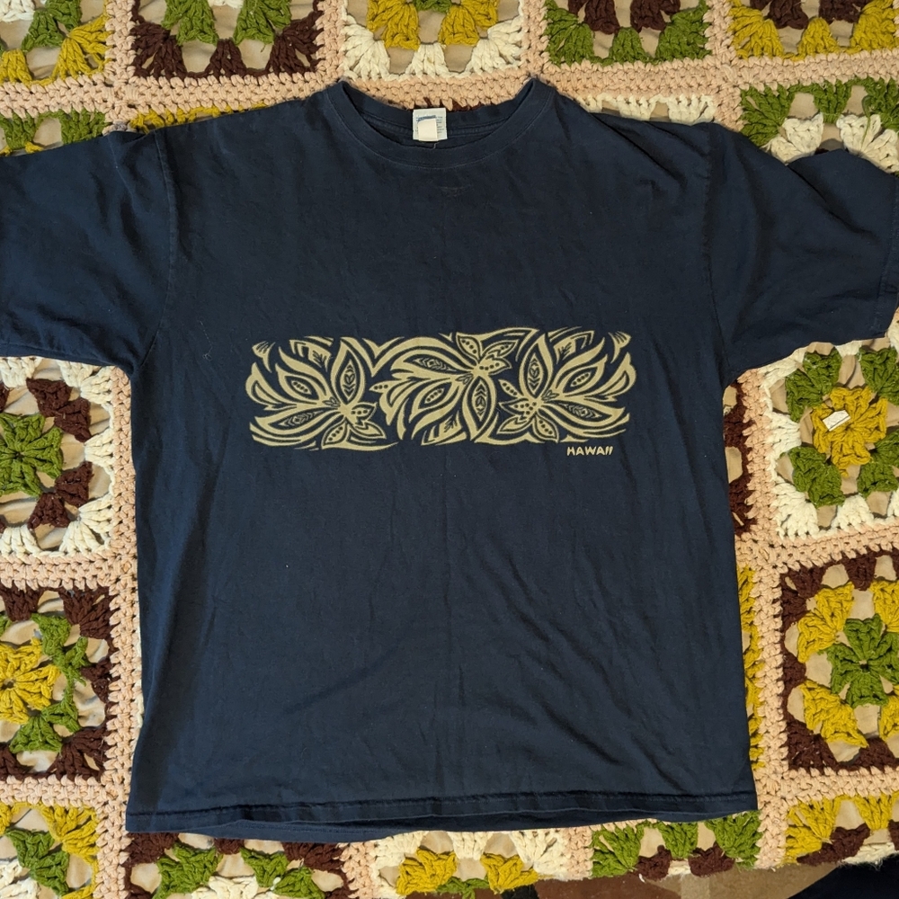 Crazy Shirts Hawaii Vintage T Shirt Size XL Gray Surfer Hawaiian Wrap Around